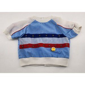 Vintage‎ Cradle Togs Baby Boys Short Sleeve Shirt Nautical Theme Size 18 Months
